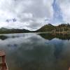 Facing the lake from the docks