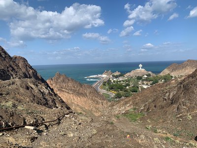 Looking back towards the start of the C38 Riyam Park to Muttrah Trail