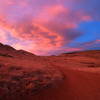 The sunset provided a beautiful color wash while heading back to the parking lot.