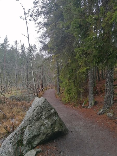 The gravel path