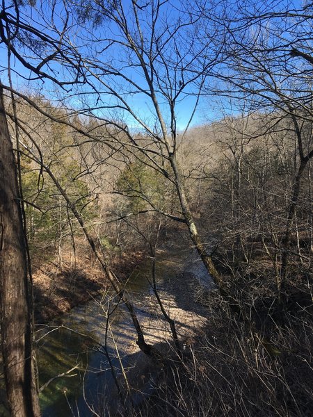 Clifty Creek from above! This is what the view is like for most of the loop.