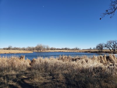 Looking eastward over Ladora Lake