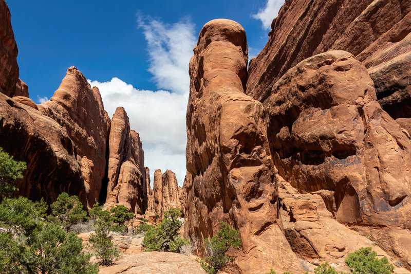 Parallel rock fins are all throughout Fiery Furnace