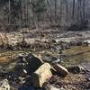 One of the few creek crossings that are encountered along the trail!