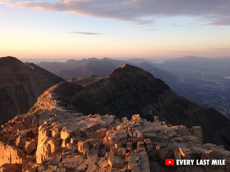 The view from Timpanogos summit