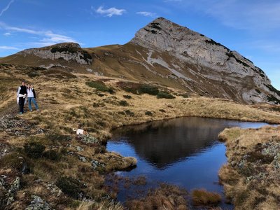 Pretty lakes along the trail
