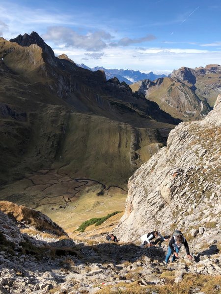 Approaching the summit