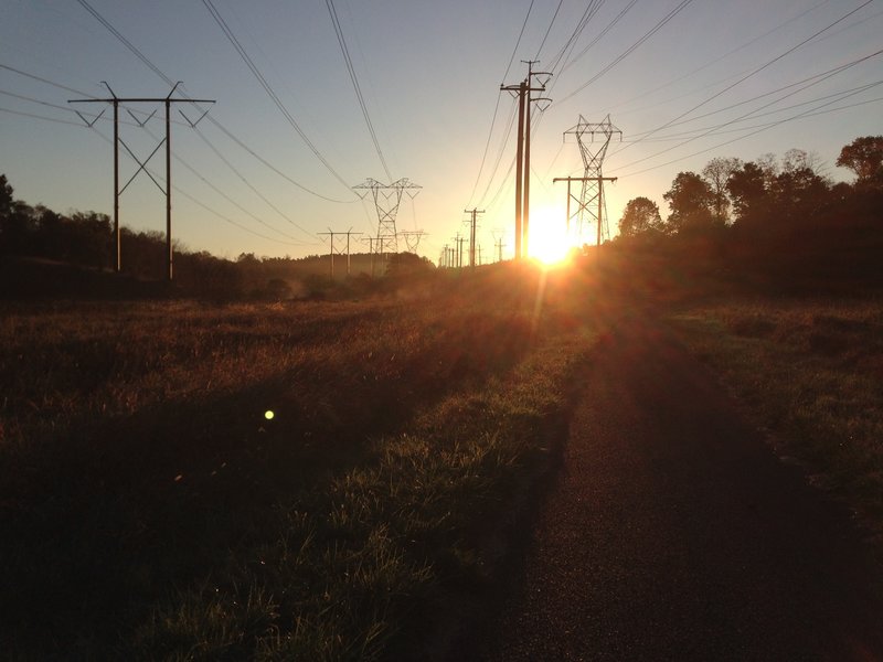 Skippack Trail sunset.