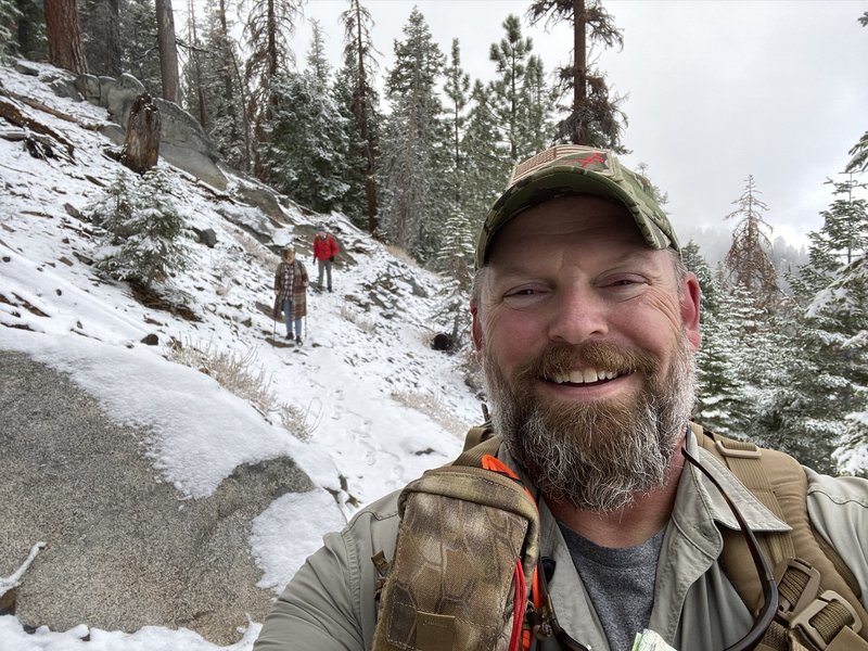 Me and the kiddos, headed to the Needles Lookout: 11/2019