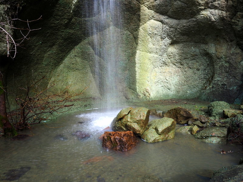 The pool in the Blue Grotto.