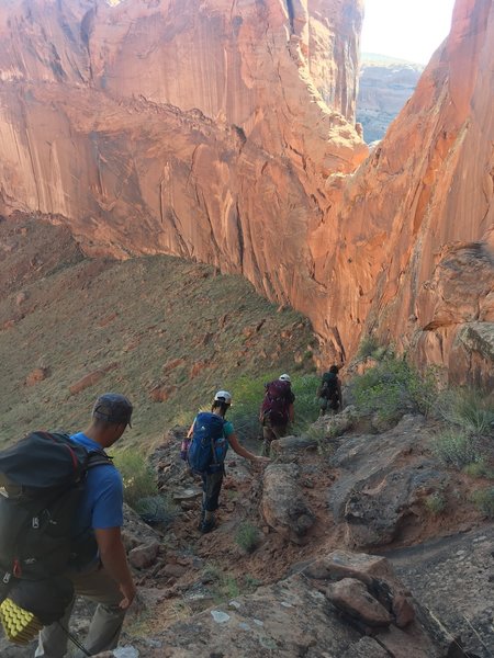 Heading into the canyon.