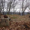 Foundations of former fire tower at the trail's high point.