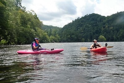 Kayaking on the Hiwassee River