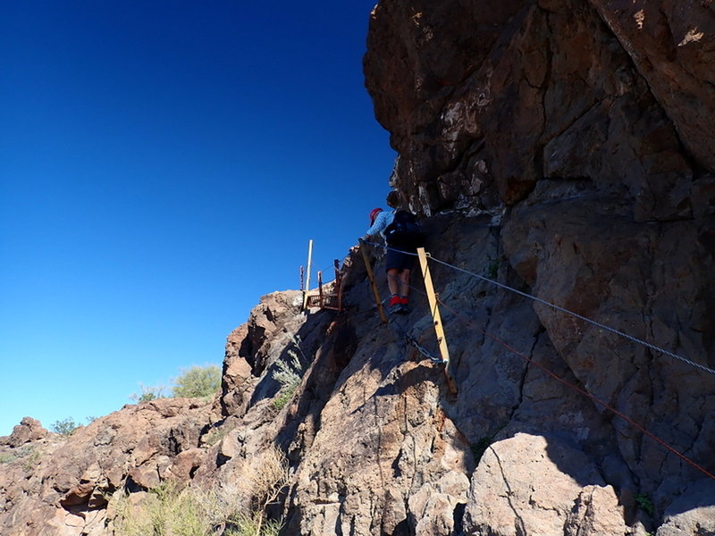 Climbing the ramp above the bowl