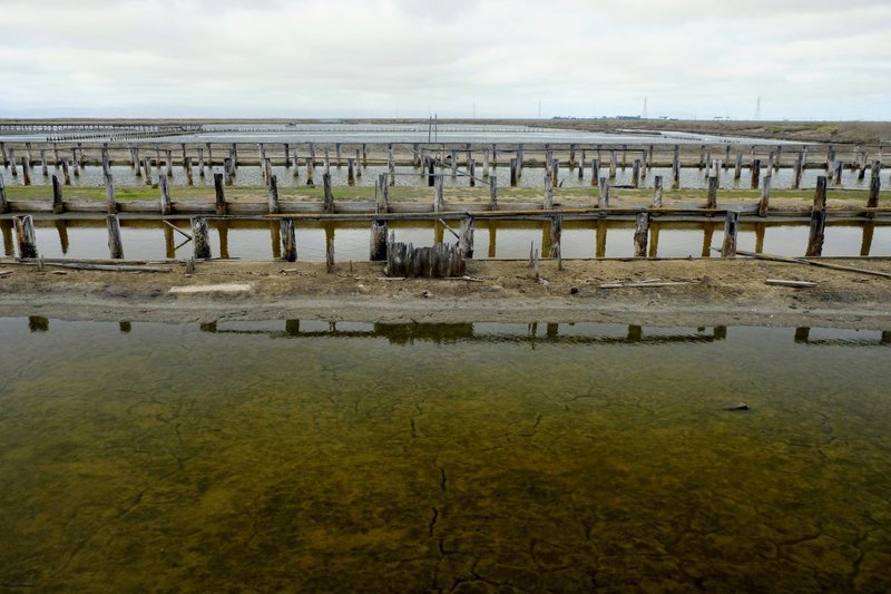 Historic saltworks at Eden Landing