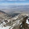 Looking into the owens valley from summit