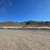 The parking lot looking out to the trailhead at the Park.