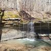 Waterfall into a pool