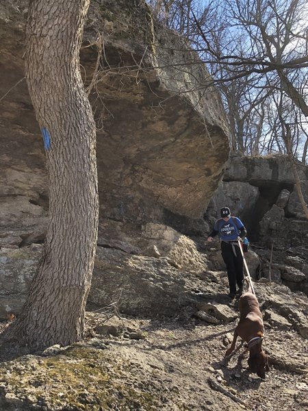 More amazing boulders beside the trail