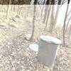 I don't think I've ever run across a trashcan along a trail in the woods...people are definitely using though!  Who dumps this thing?!?  :D