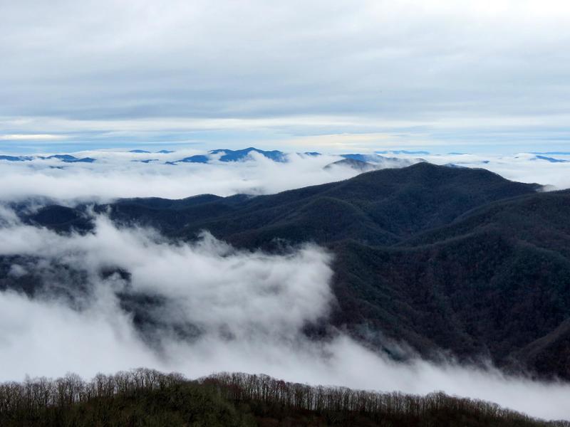 The view atop Big Scaly Mountain, Jan 2019.