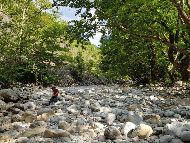 Down by the river.