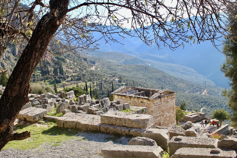 Athenian Treasury at Delphi, Greece