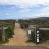 The start of the trail from the car park at Point Addis