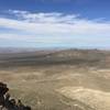 View from Quartzite Mountian with Helendale in the distance.