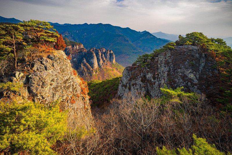 View from the Janggunbong ridgeline