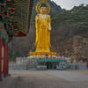 Large statue at the temple near the start point