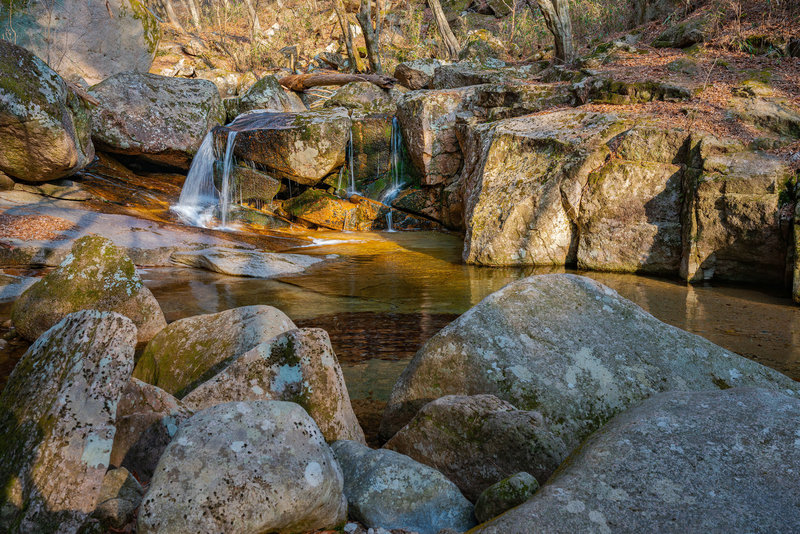 Lots of small cascades and stream features along the way.