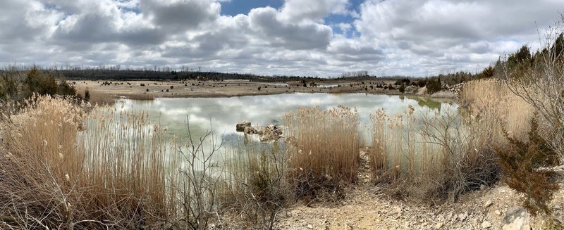 A pond at Oakes Quarry