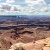 Canyons carved into the rock by the Colorado River over millions of years as far as the eye can see