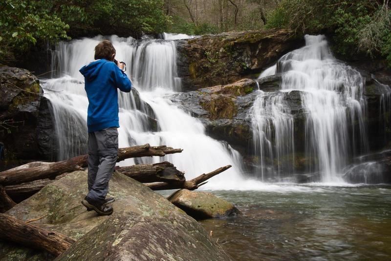 Photographing Upper Moccasin Creek Falls