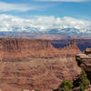 La Sal Mountains from the Dead Horse Point Visitor Center