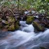 Small shoals near a campsite along Long Branch Creek