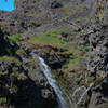 Labyrinth Creek Falls is small but pleasant when it's flowing.