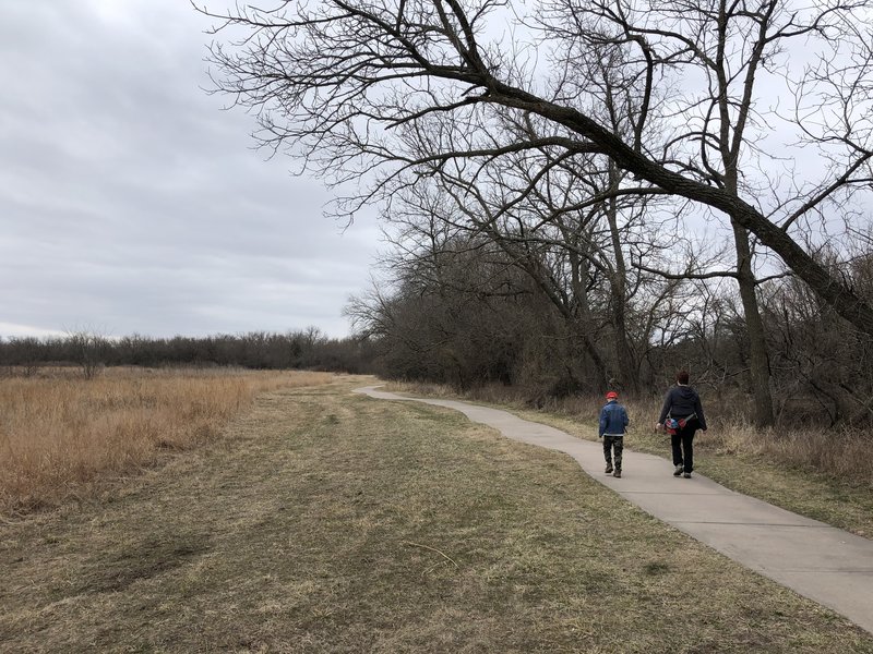 This part of the path reveals the East side prairie.