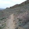 Looking west from the trail