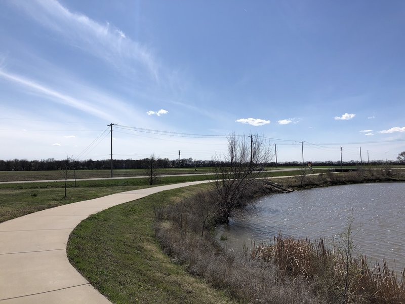 This fantastic path goes all the way to the highschool!