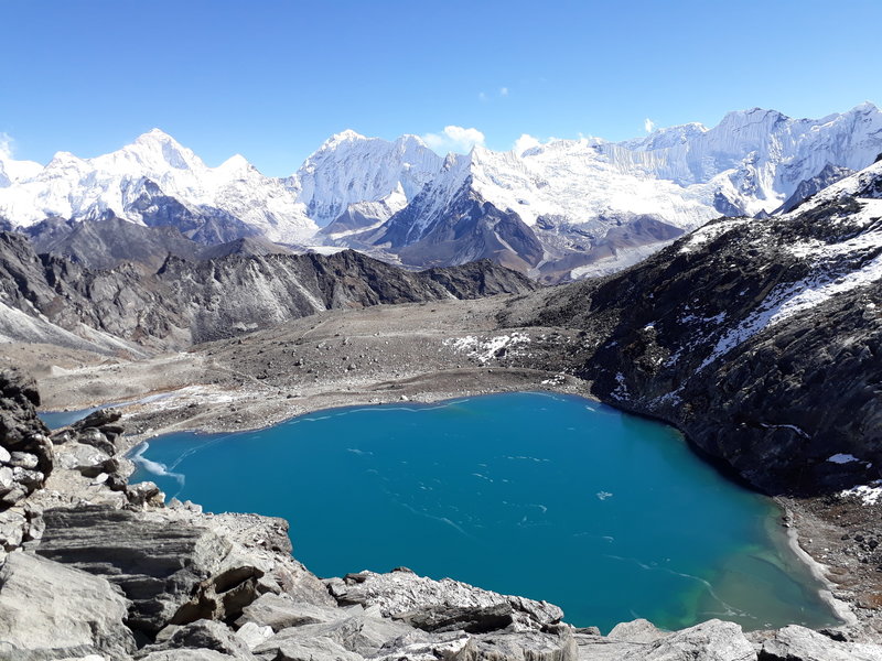 Stunning view of Gokyo Lakes, Everest Region