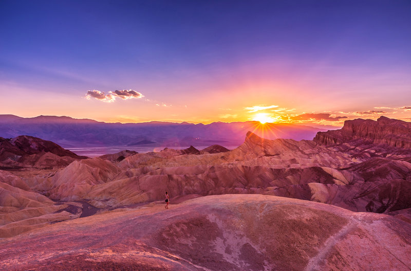 Sunset at Zabriskie Point - Death Valley National Park