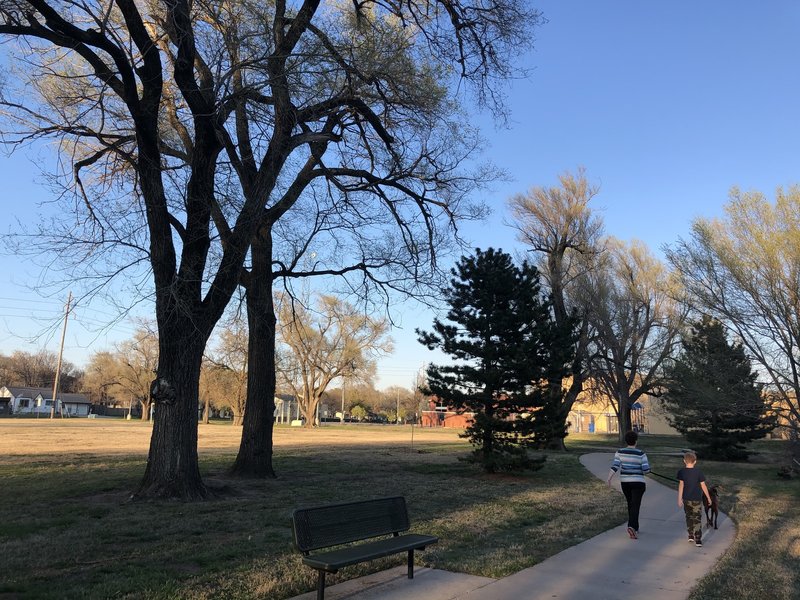 I enjoyed walking this path and was nice to just sit on the bench and enjoy the evening.