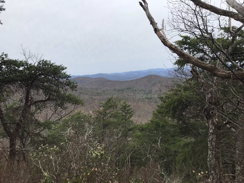 View southwest from the trail.