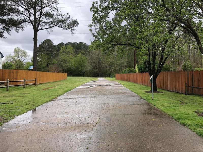 View from on street parking