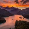 Lake Diablo at sunset