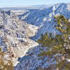 Royal Gorge looking east with the Arkansas River below