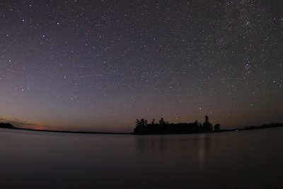 Kabetogama Lake at night