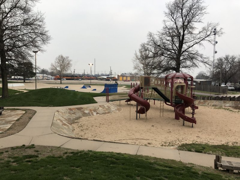 The playground in Okerberg Park